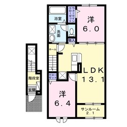 豊川駅 徒歩7分 2階の物件間取画像